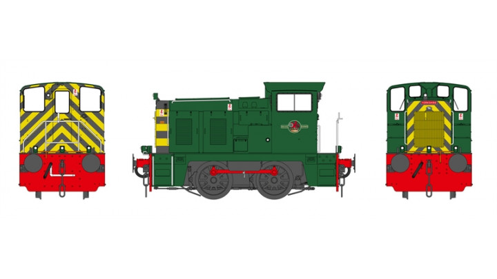 Class 02 in BR green livery with wasp stripes & DCC Sound