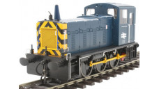 Class 03 in BR blue livery with wasp stripes & Conical exhaust