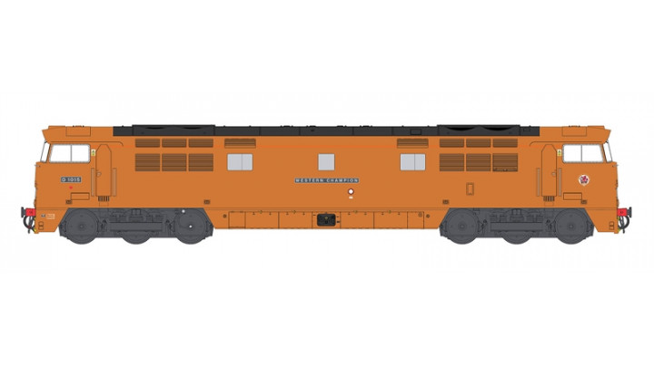 Class 52 Western in BR Golden ochre with small yellow panels & DCC Sound Fitted