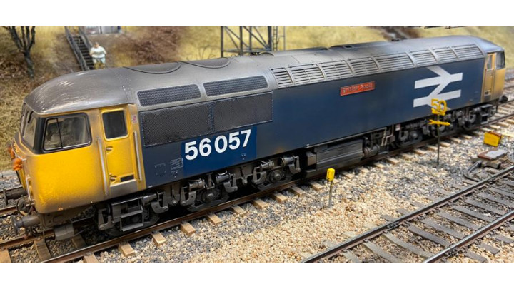 Class 56 56057 ‘British Fuels’ in Large Logo livery with Heavy Weathering - DCC Sound Fitted